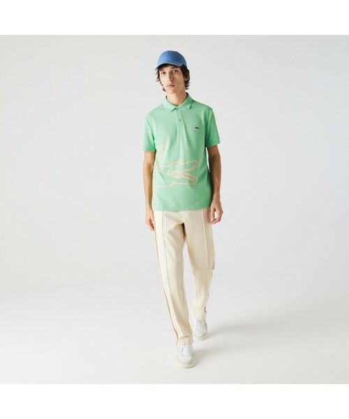 LACOSTE / ラコステ ポロシャツ | オーガニックコットンビッグワニロゴプリントポロシャツ | 詳細17