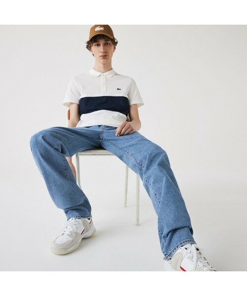 LACOSTE / ラコステ ポロシャツ | フロント配色ブロックポロシャツ | 詳細3