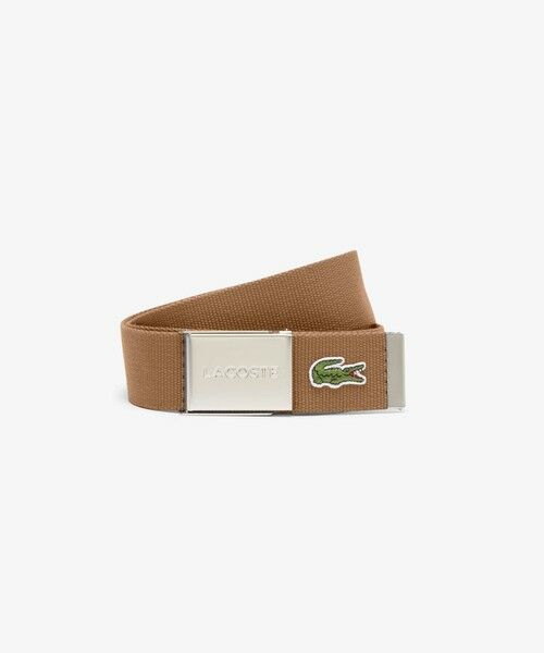 LACOSTE / ラコステ ベルト・サスペンダー | 『Made in France』 L.12.12 布ベルト(ライトブラウン)