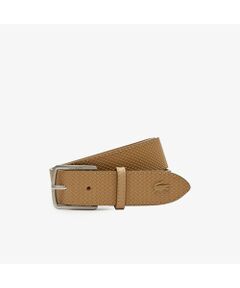 LACOSTE / ラコステ ベルト・サスペンダー | マットバックルピケエンボスレザーベルト