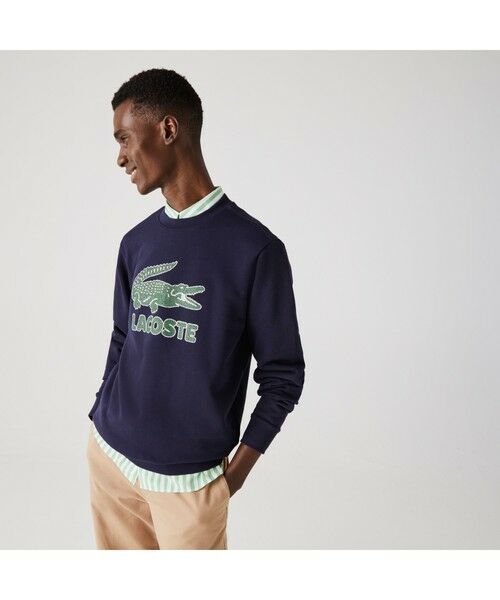 LACOSTE / ラコステ スウェット | クラックワニロゴクルーネックスウェット | 詳細1