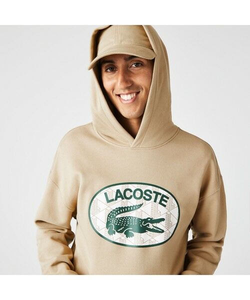 LACOSTE / ラコステ パーカー | モノグラムモチーフラコステプリントフードスウェット | 詳細1