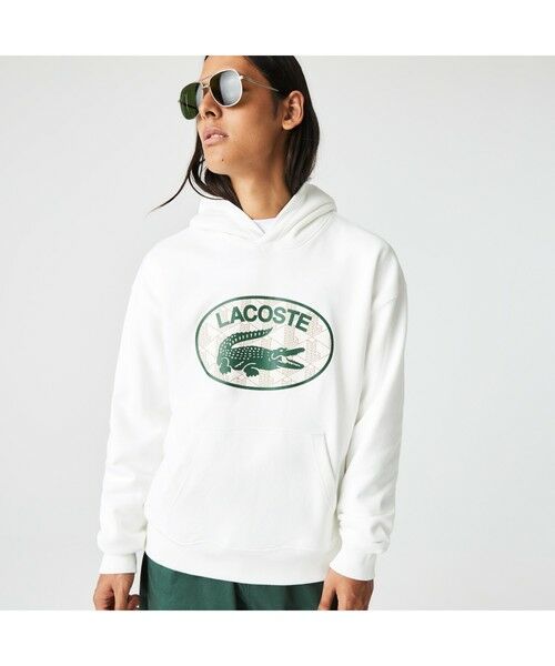 LACOSTE / ラコステ パーカー | モノグラムモチーフラコステプリントフードスウェット | 詳細11