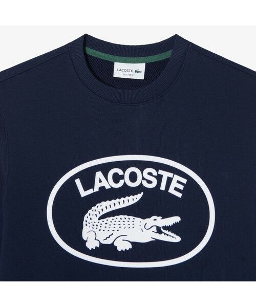 LACOSTE / ラコステ スウェット | 【EC限定】フロッキーオーバルクロッククルーネックスウェット | 詳細8