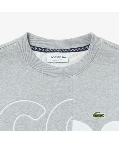 LACOSTE / ラコステ スウェット | オーバーサイズブランドネームロゴクルーネックスウェット | 詳細9