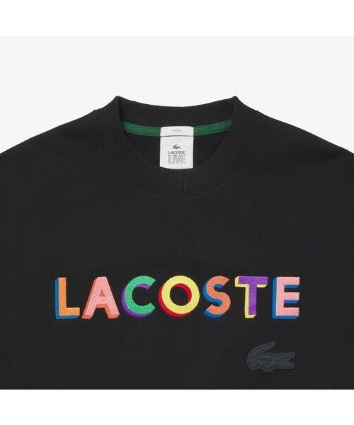 LACOSTE / ラコステ スウェット | LACOSTE L!VE マルチカラーネームステッチクルーネックスウェット | 詳細2