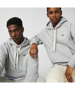 LACOSTE L!VEメタルワニロゴバッジスウェットパーカ