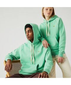 LACOSTE L!VEメタルワニロゴバッジスウェットパーカ