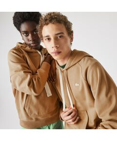 LACOSTE L!VEメタルワニロゴバッジスウェットパーカ