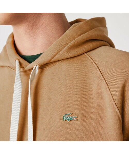 セール】 LACOSTE L!VEメタルワニロゴバッジスウェットパーカ