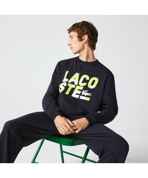 LACOSTE / ラコステ スウェット | レギュラーフィットプリントコットンフリーススウェットシャツ | 詳細3