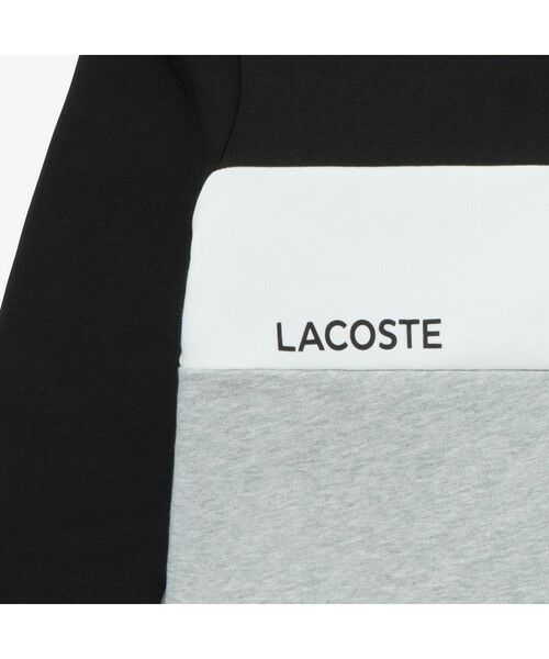 LACOSTE / ラコステ スウェット | トリコロールカラーブロックKIDSクルーネックスウェットシャツ | 詳細9