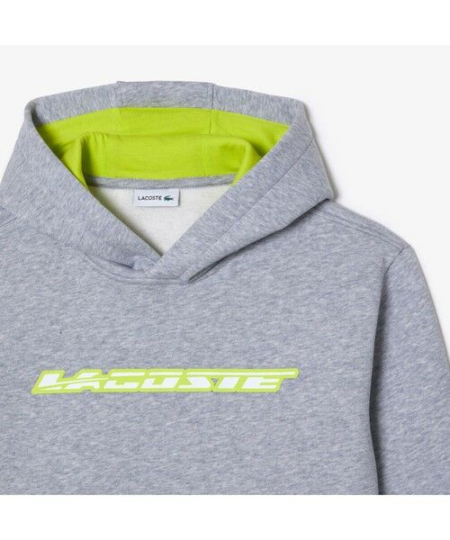 LACOSTE / ラコステ パーカー | BOYS グラフィカルブランドネームロゴプルオーバーフーディー | 詳細5