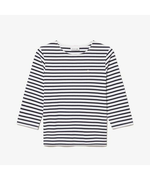 LACOSTE / ラコステ Tシャツ | 7分袖ボーダーTシャツ | 詳細4