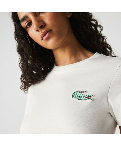 LACOSTE / ラコステ Tシャツ | ストライプクロックエンブレムTシャツ | 詳細3