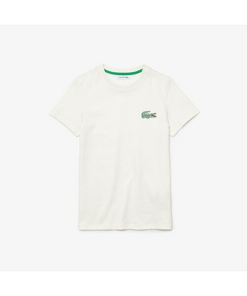 LACOSTE / ラコステ Tシャツ | ストライプクロックエンブレムTシャツ | 詳細4