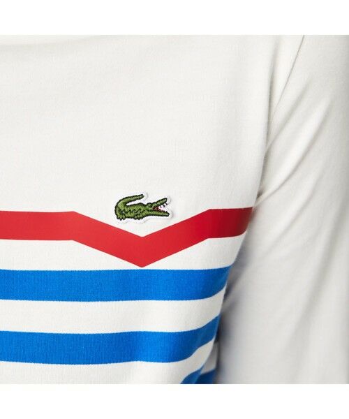 LACOSTE / ラコステ カットソー | パネルボーダーロングスリーブTシャツ オーガニックコットン | 詳細4