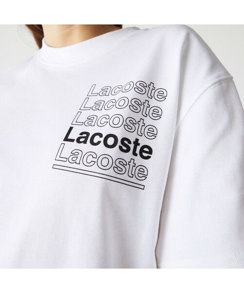 LACOSTE / ラコステ Tシャツ | LACOSTE L!VE ボクシーフィットブランドネームロゴTシャツ | 詳細3