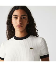 LACOSTE L!VE コントラストリブTシャツ