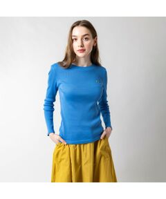 リブニットロングスリーブTシャツ