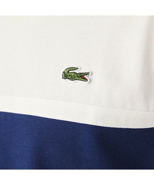 LACOSTE / ラコステ Tシャツ | フロント鹿の子切り替えクルーネックTシャツ | 詳細5