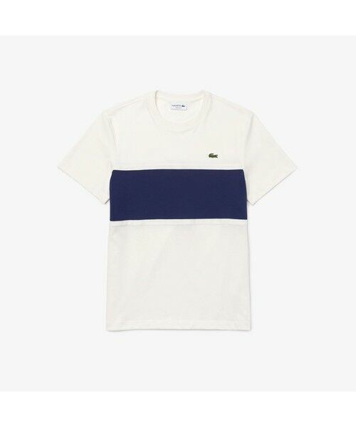 LACOSTE / ラコステ Tシャツ | フロント鹿の子切り替えクルーネックTシャツ | 詳細6