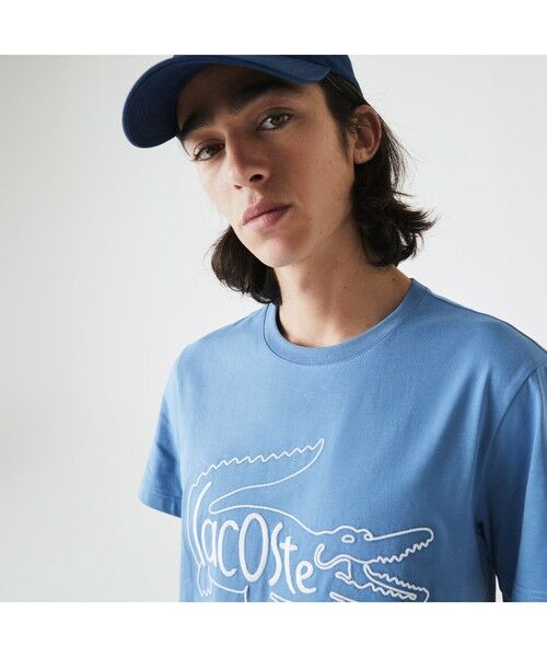 LACOSTE ラコステ ビッグロゴ 刺繍 長袖Tシャツ - スウェット