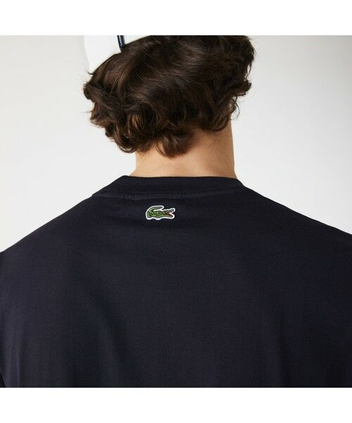 LACOSTE / ラコステ Tシャツ | フロントボーダー切り替えクルーネックTシャツ | 詳細8