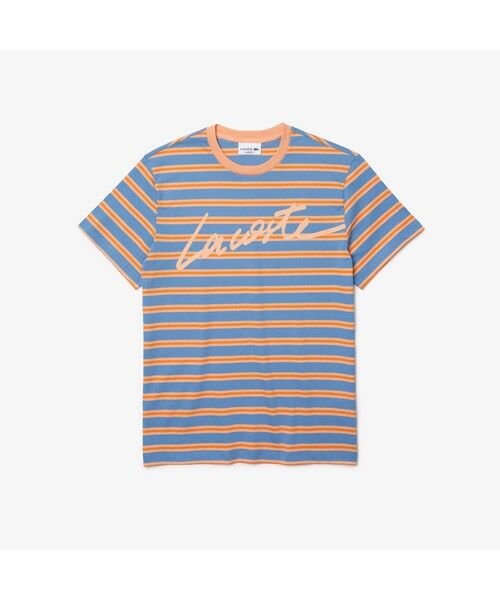 LACOSTE / ラコステ Tシャツ | シグネチャープリントボーダーTシャツ | 詳細3