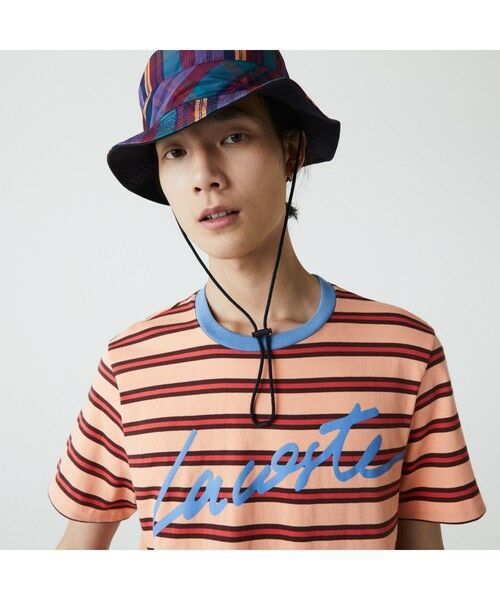 LACOSTE / ラコステ Tシャツ | シグネチャープリントボーダーTシャツ | 詳細5