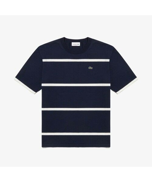 LACOSTE / ラコステ Tシャツ | クールマックスニットボーダーTシャツ | 詳細3