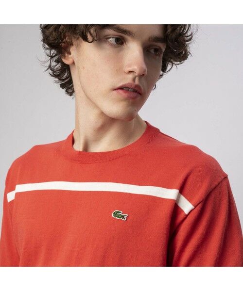 LACOSTE / ラコステ Tシャツ | クールマックスニットボーダーTシャツ | 詳細6