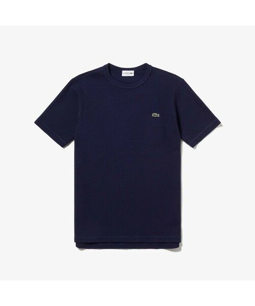 LACOSTE / ラコステ Tシャツ | コットン×リネンワッフルTシャツ | 詳細3