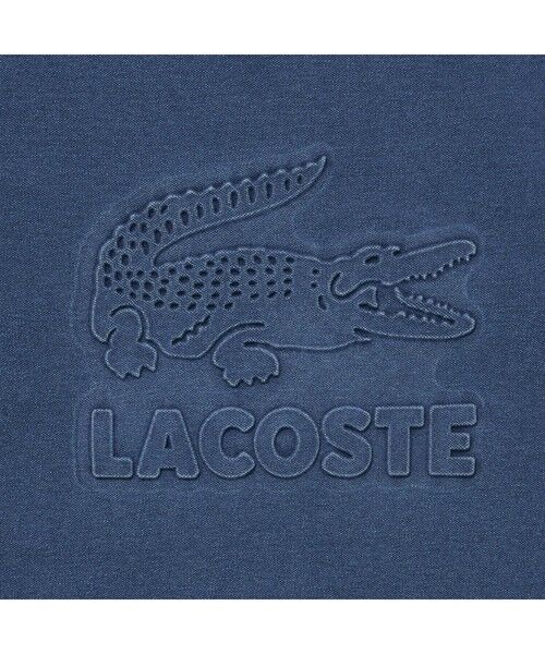 LACOSTE / ラコステ Tシャツ | エンボスグラフィックインディゴ鹿の子地Tシャツ | 詳細6