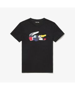 パッチワーク風クロックプリントウルトラドライTシャツ