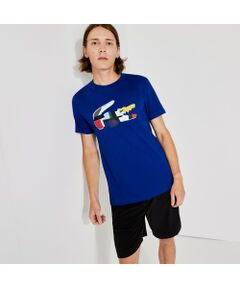 パッチワーク風クロックプリントウルトラドライTシャツ