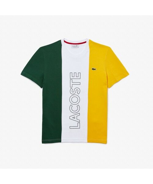 LACOSTE / ラコステ Tシャツ | アシンメトリーカラーブロッキングTシャツ | 詳細8