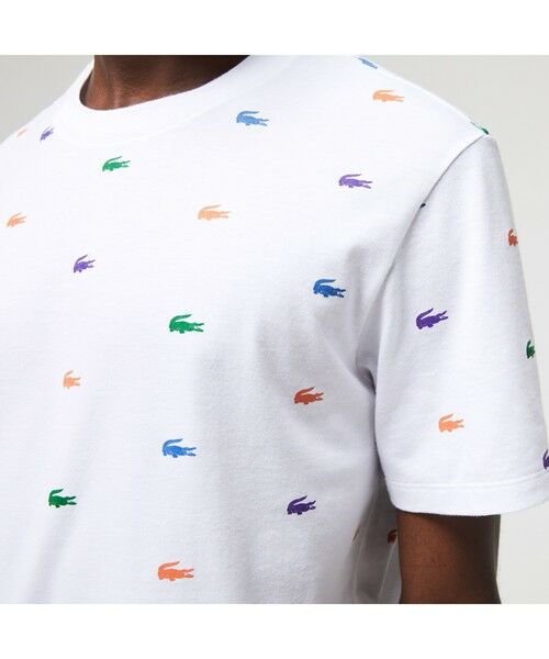 LACOSTE / ラコステ Tシャツ | クロコダイルドットマルチカラープリントTシャツ | 詳細1