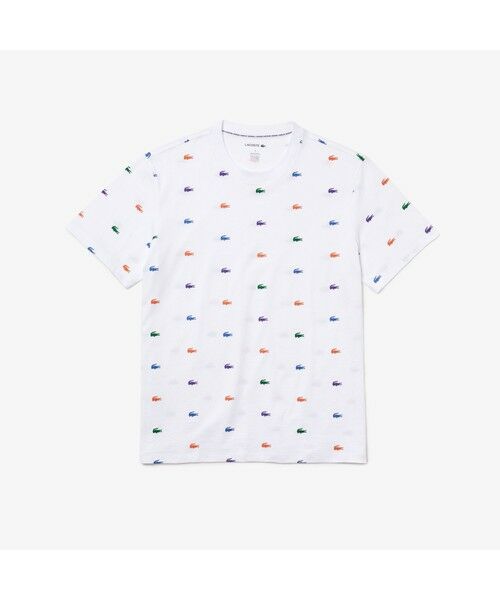 LACOSTE / ラコステ Tシャツ | クロコダイルドットマルチカラープリントTシャツ | 詳細4