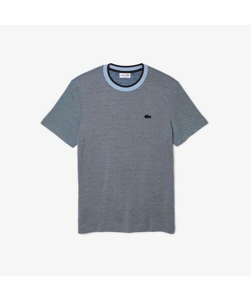 LACOSTE / ラコステ Tシャツ | ボーダーネック鹿の子地Tシャツ | 詳細4