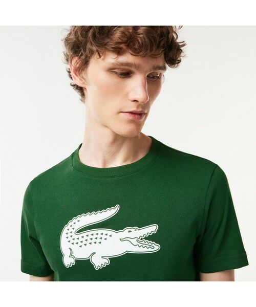 LACOSTE / ラコステ Tシャツ | コットンブレンドウルトラドライロゴプリントTシャツ | 詳細2