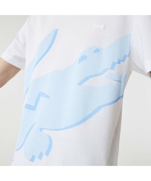 LACOSTE / ラコステ Tシャツ | オーバーサイズプリント鹿の子地Tシャツ | 詳細3