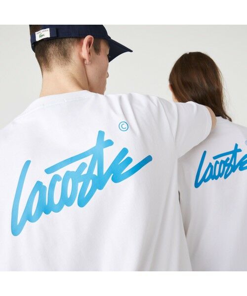 LACOSTE / ラコステ Tシャツ | ラコステライブ バックプリントポケットTシャツ | 詳細1