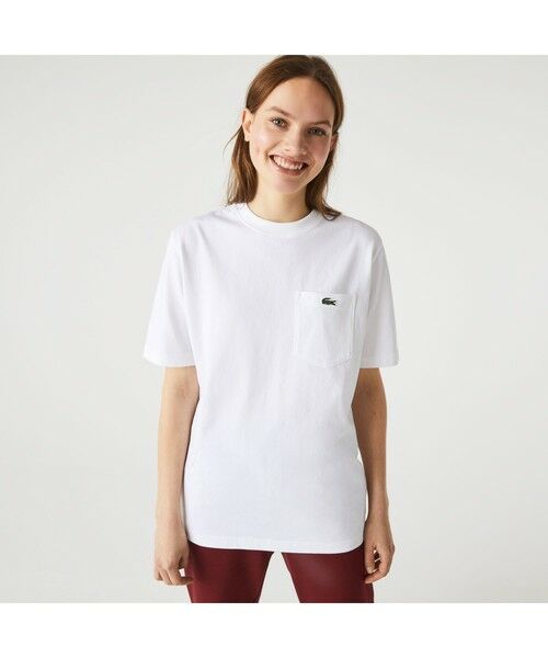 LACOSTE / ラコステ Tシャツ | ラコステライブ バックプリントポケットTシャツ | 詳細4