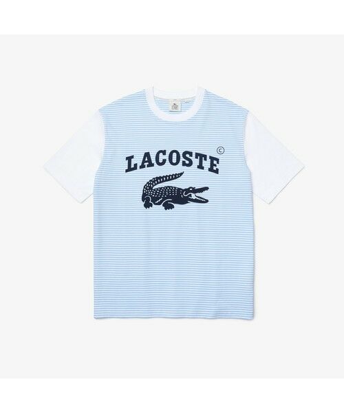 LACOSTE / ラコステ Tシャツ | ラコステライブ スリーブ切り替えボーダーTシャツ | 詳細4