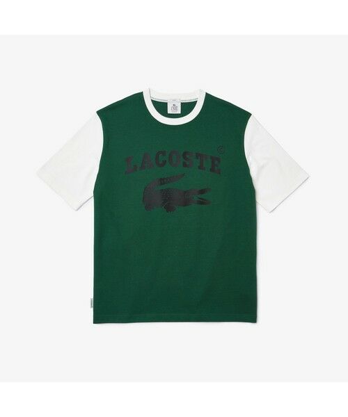 LACOSTE / ラコステ Tシャツ | ラコステライブ スリーブ切り替えボーダーTシャツ | 詳細10