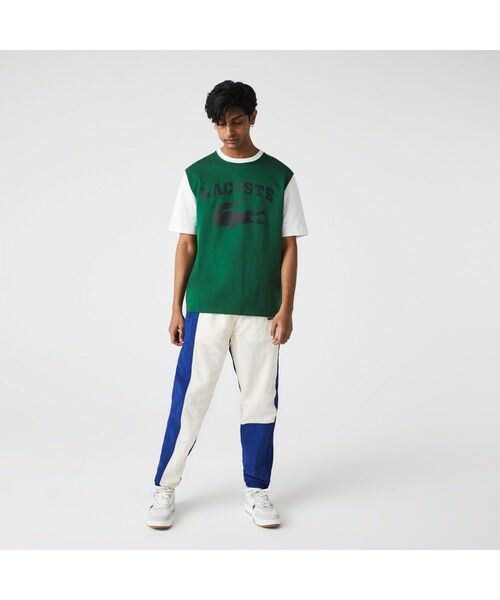 LACOSTE / ラコステ Tシャツ | ラコステライブ スリーブ切り替えボーダーTシャツ | 詳細11