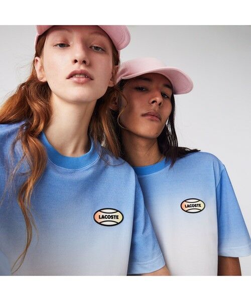 LACOSTE / ラコステ Tシャツ | ラコステライブ グラデーションカラー鹿の子地Tシャツ | 詳細1