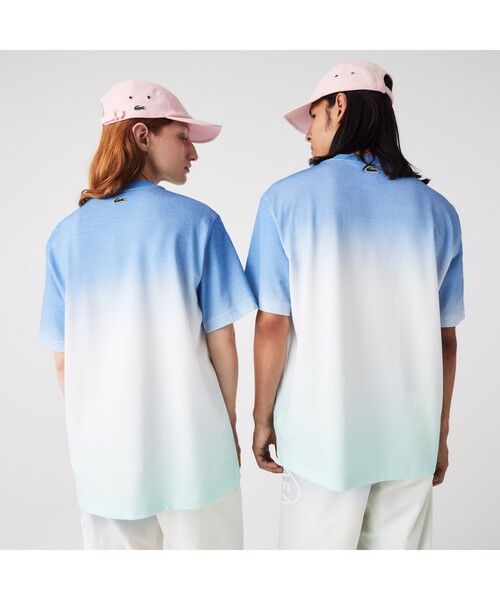 LACOSTE / ラコステ Tシャツ | ラコステライブ グラデーションカラー鹿の子地Tシャツ | 詳細2