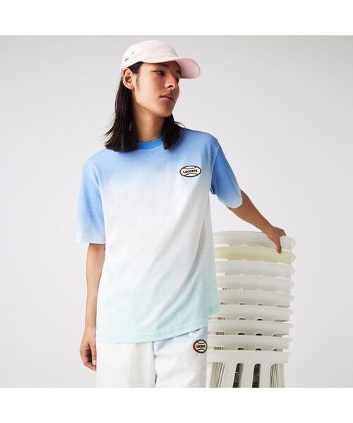 LACOSTE / ラコステ Tシャツ | ラコステライブ グラデーションカラー鹿の子地Tシャツ | 詳細6